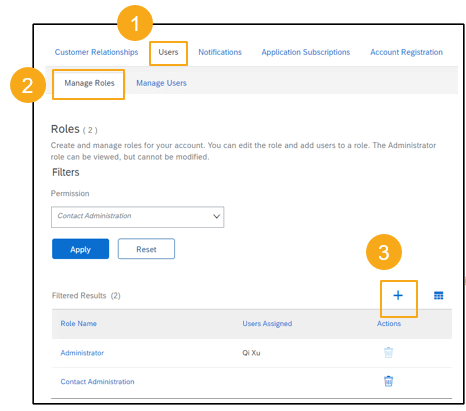 How To access role setting and To create new roles