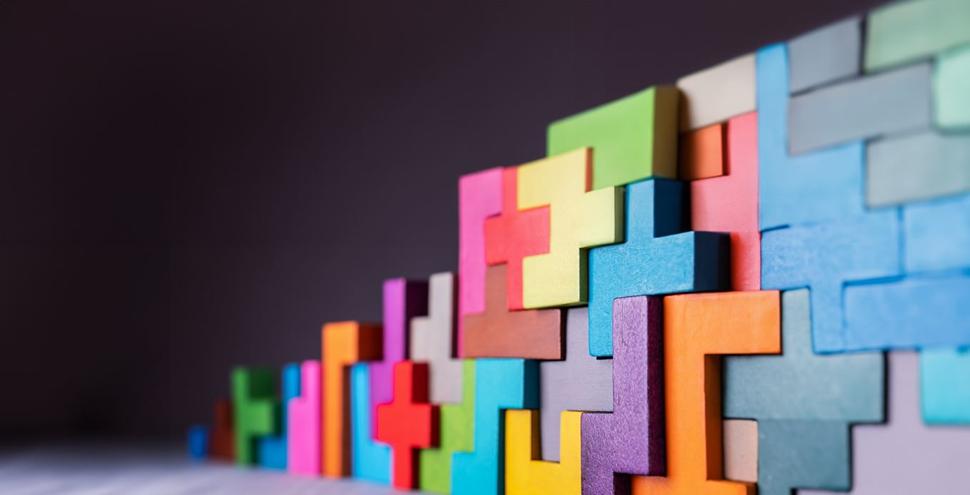 image of geometric shapes on a wooden background